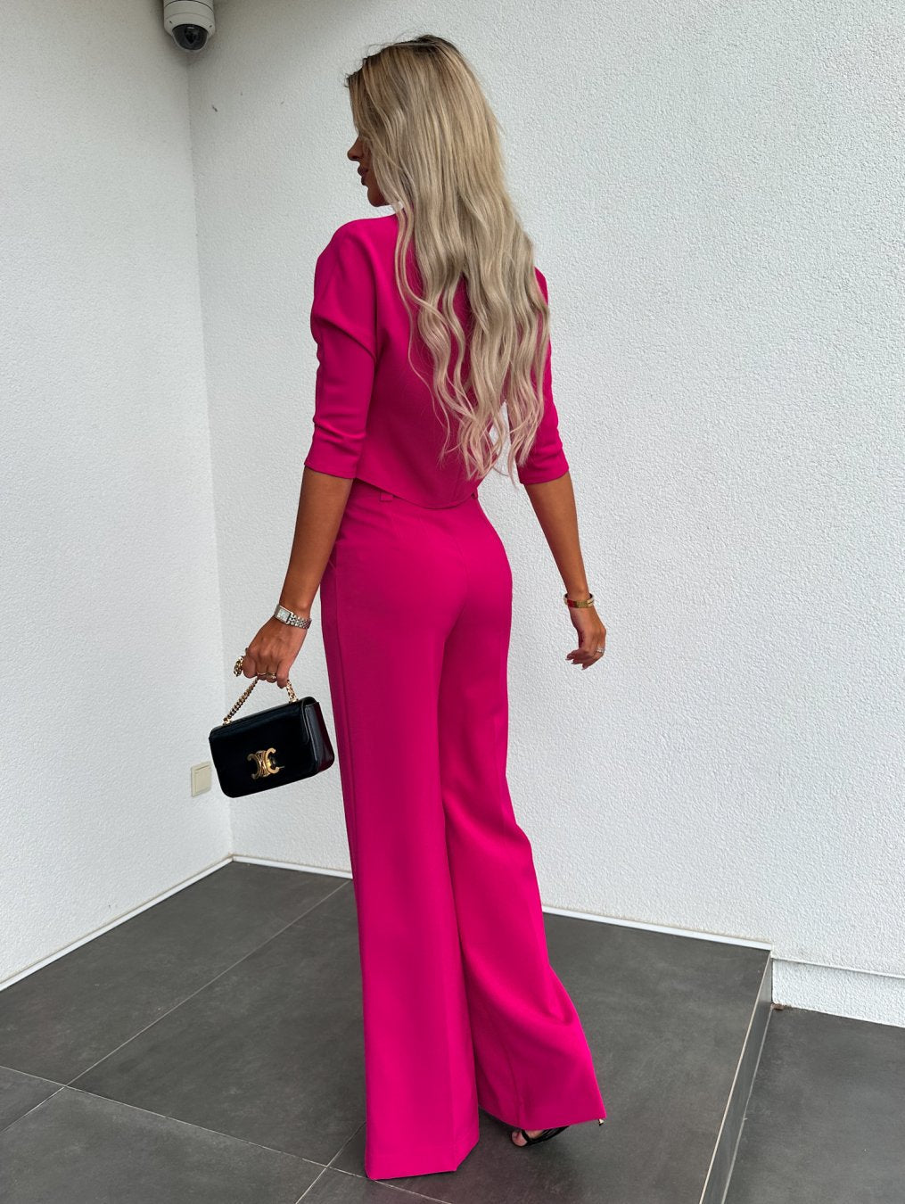 Women's 2 Piece SetCropped Top Wide Leg High Neck – Cocktail Party