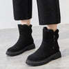 Women's Ankle Boots Side Zip Lug Sole Round Toe – Winter Outing