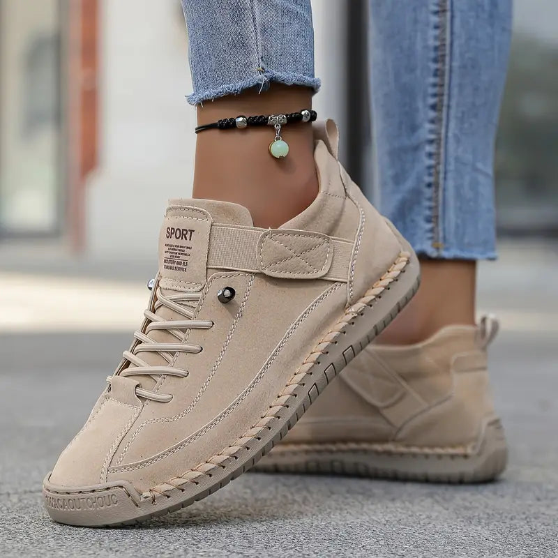Women's Ankle Sneakers Lace Up Strap Round Toe – Going Out Casual