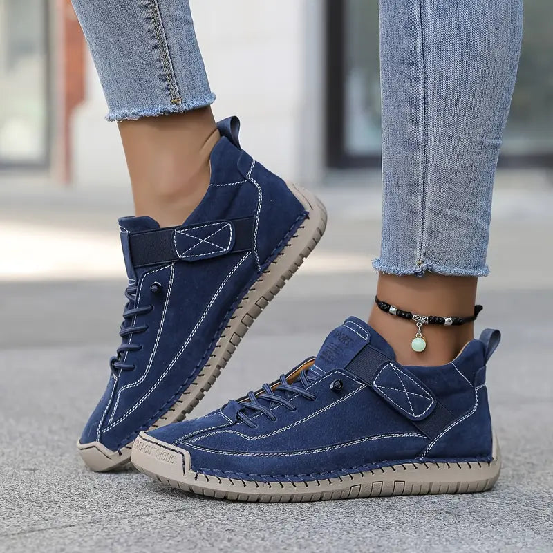 Women's Ankle Sneakers Lace Up Strap Round Toe – Going Out Casual