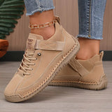 Women's Ankle Sneakers Lace Up Strap Round Toe – Going Out Casual