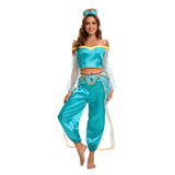 Women's Arabian Princess Costume Off Shoulder Sheer Sleeves – Halloween Showcase