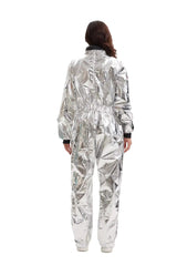Women's Astronaut Jumpsuit Costume Long Sleeve Zip Front – Halloween Expo