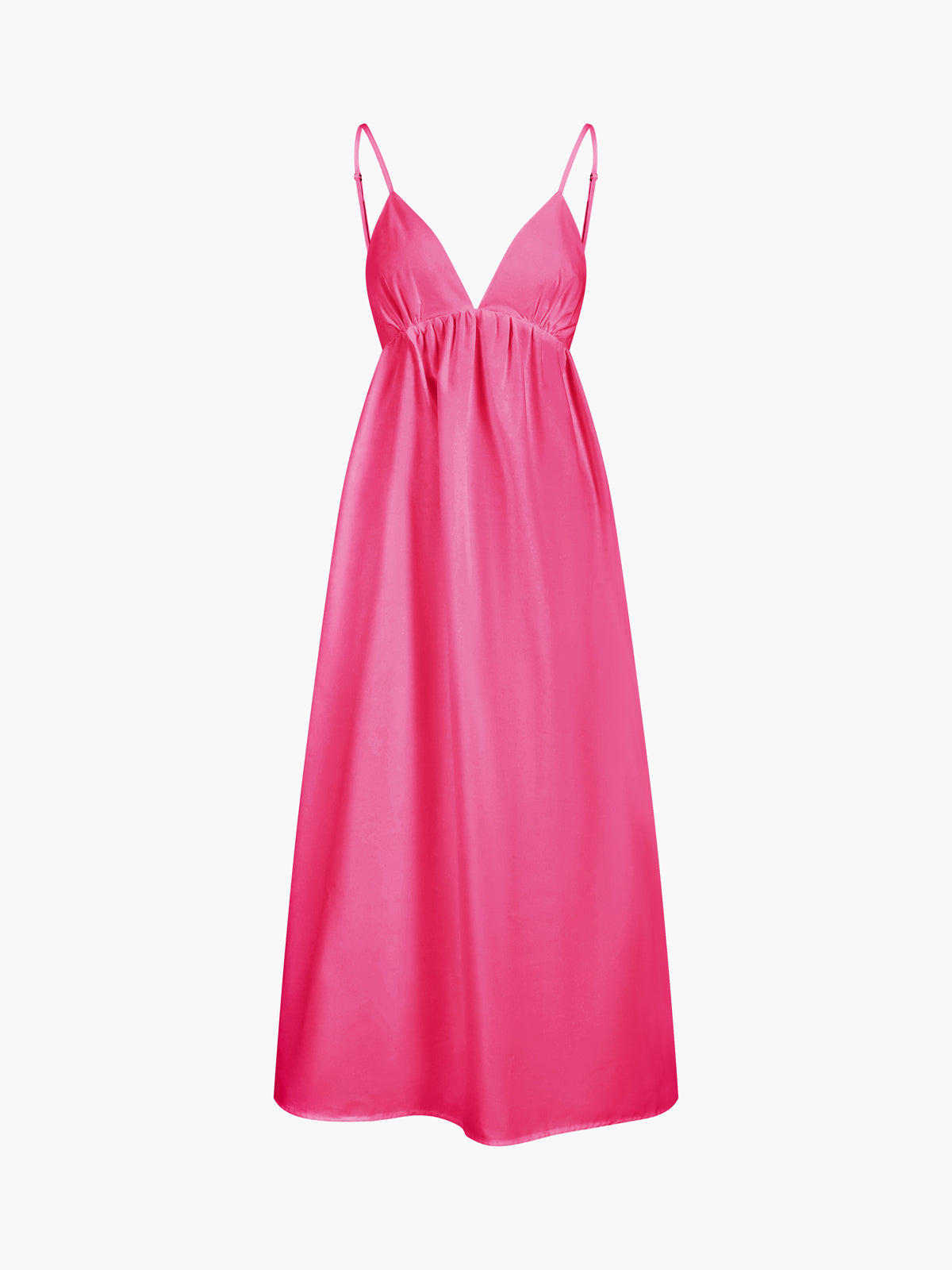 Women's Backless Maxi Dress V-Neck Spaghetti Strap – Pool Party