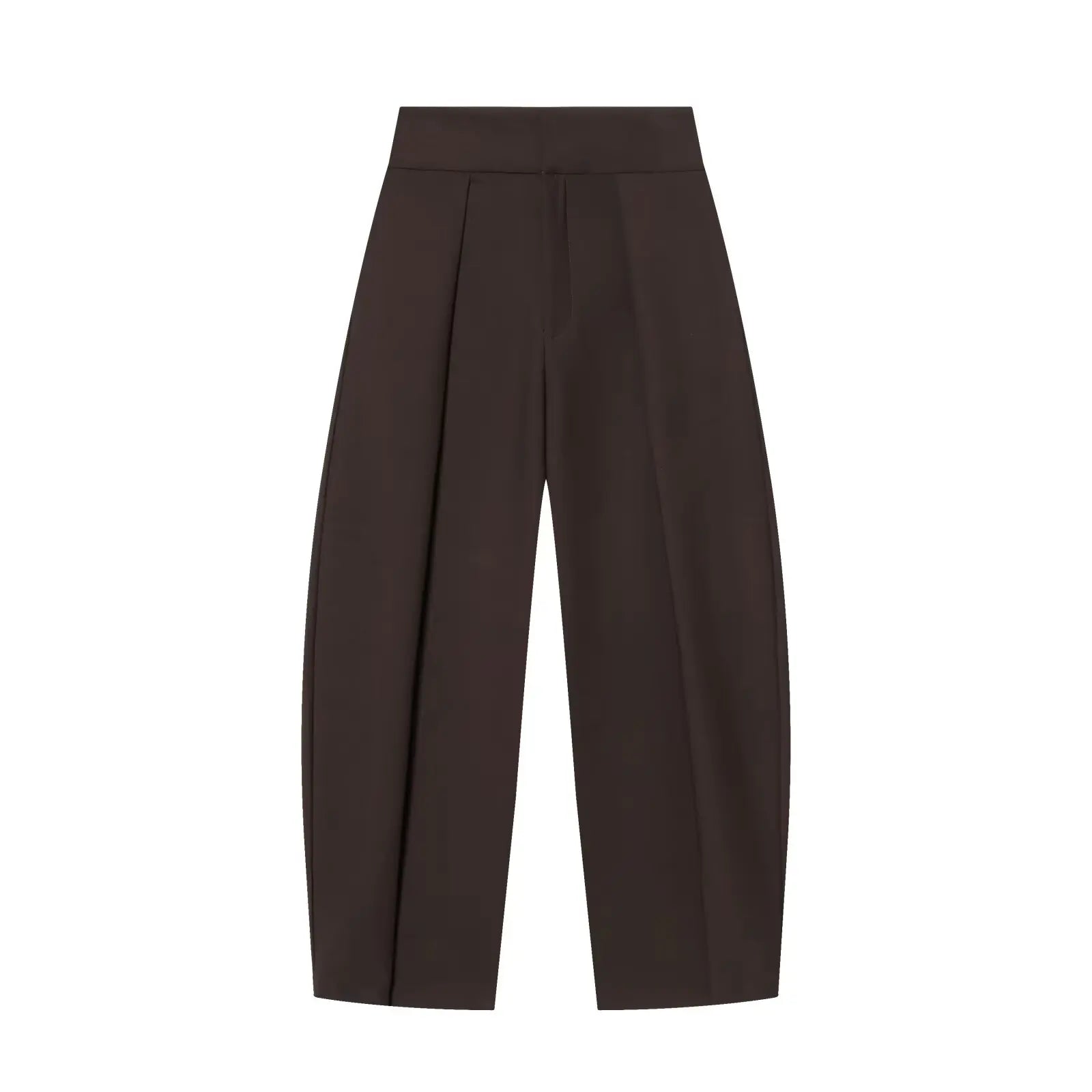 Women's Balloon Pants Pleated Front Wide Leg Tapered Hem – Work Conference
