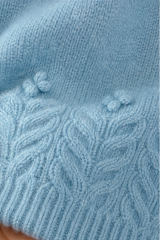 Women’s Cable Knit Sweater Round Neck Long Sleeve Pullover – Relaxed Day Plans