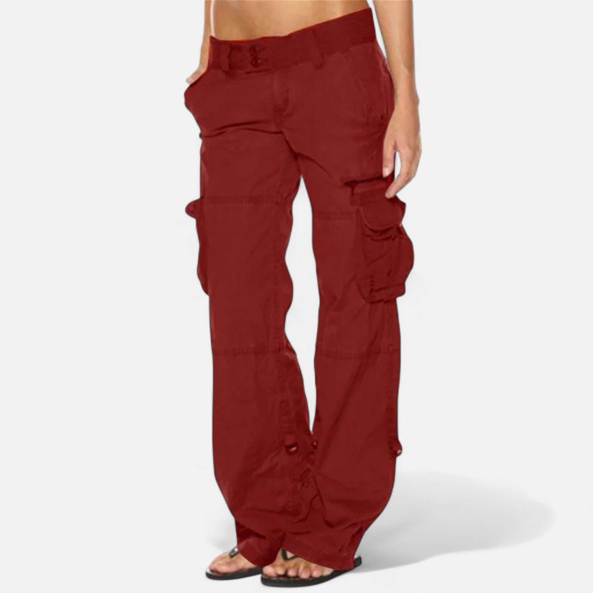 Women's Cargo Pants with Flap Pockets and Straight Leg – Outdoor