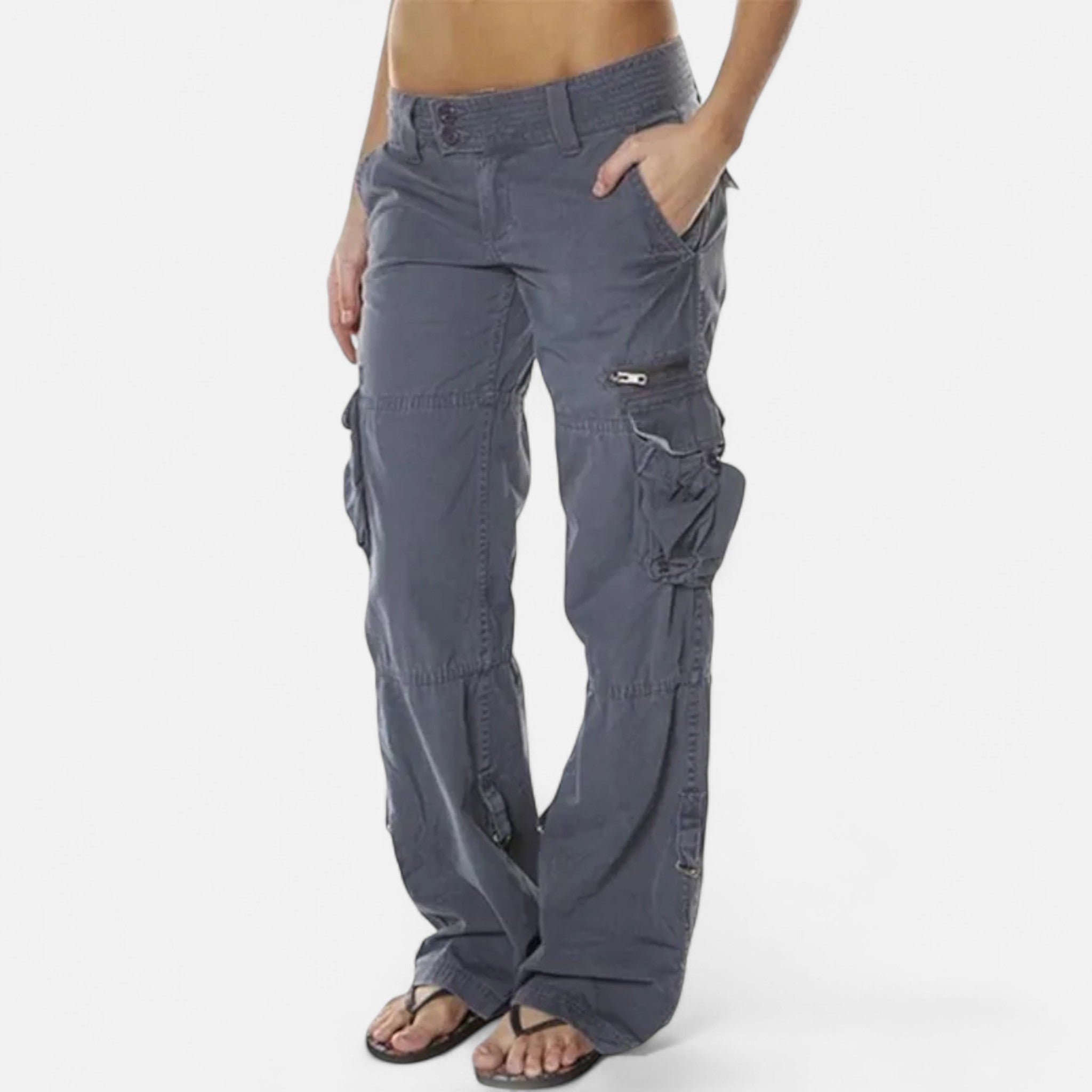 Women's Cargo Pants with Flap Pockets and Straight Leg – Outdoor