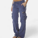 Women's Cargo Pants with Flap Pockets and Straight Leg – Outdoor