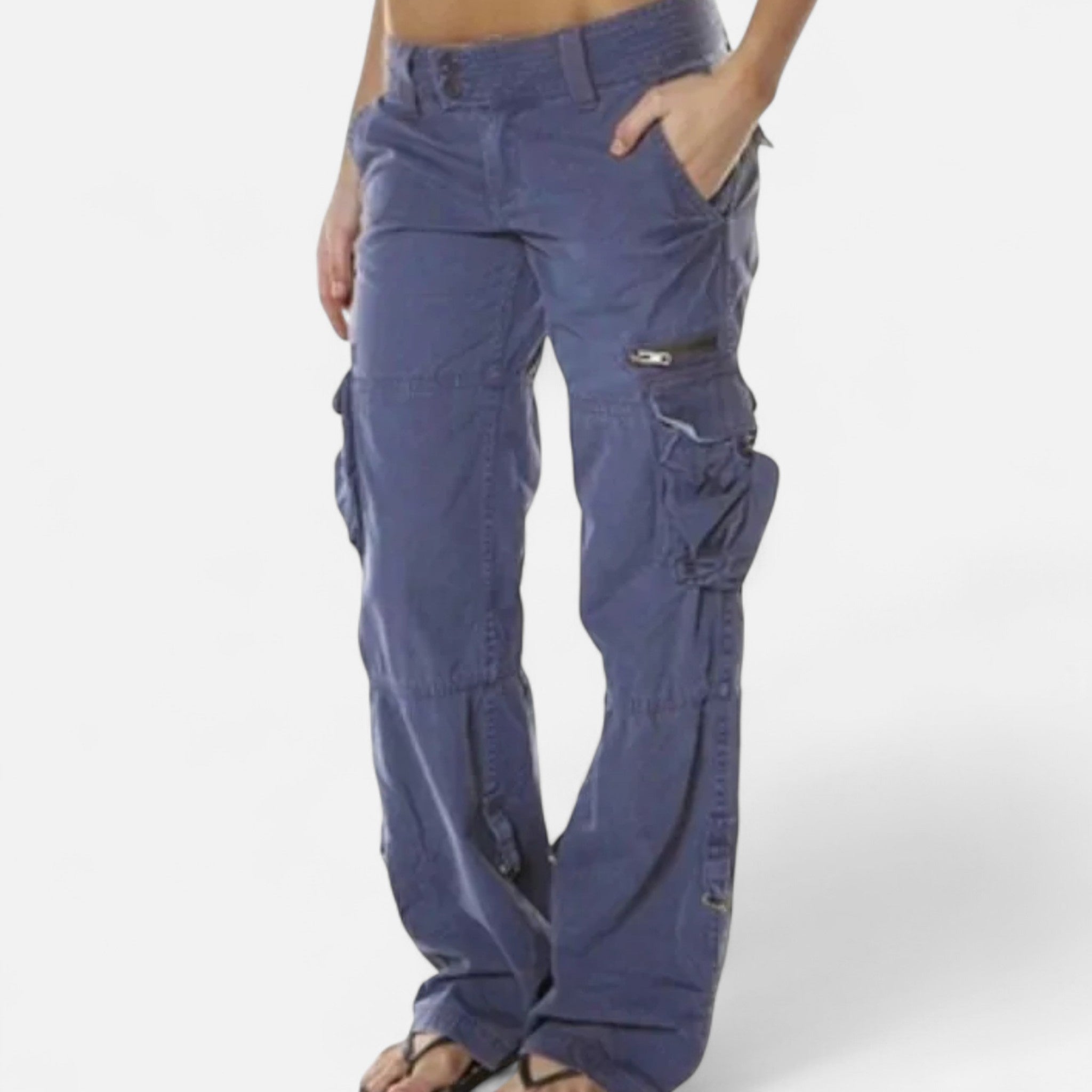 Women's Cargo Pants with Flap Pockets and Straight Leg – Outdoor