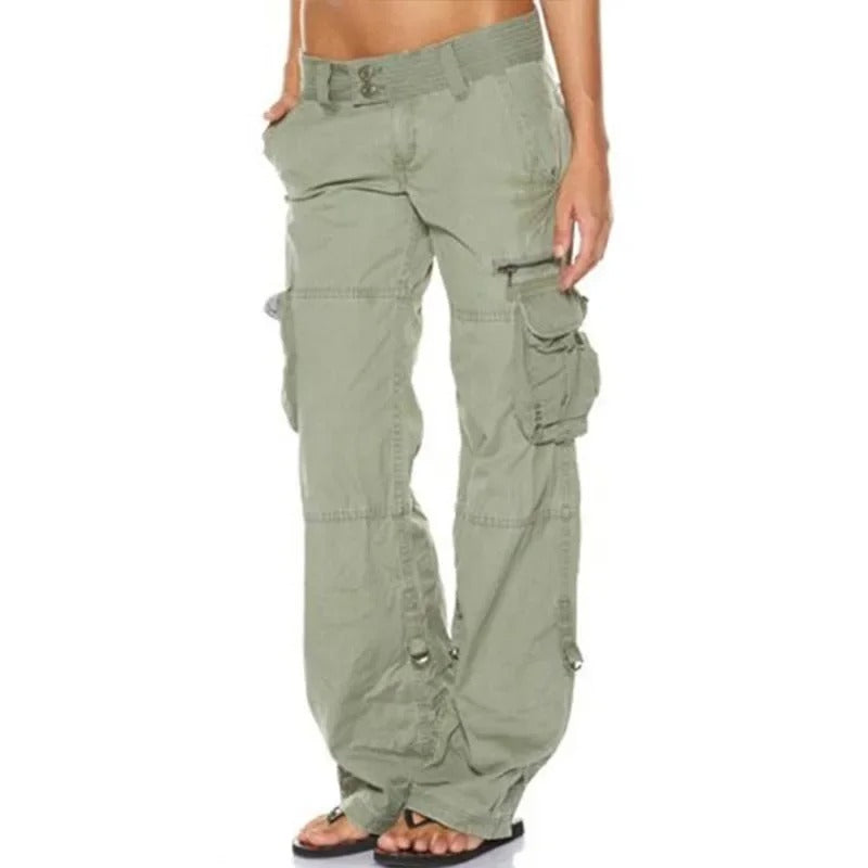 Women's Cargo Pants with Flap Pockets and Straight Leg – Outdoor