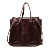 Women's Carryall Tote Bag Open Top Contrast Stitch Dual Handles – Work