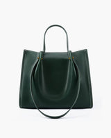 Women's Carryall Tote Bag Open Top Contrast Stitch Dual Handles – Work