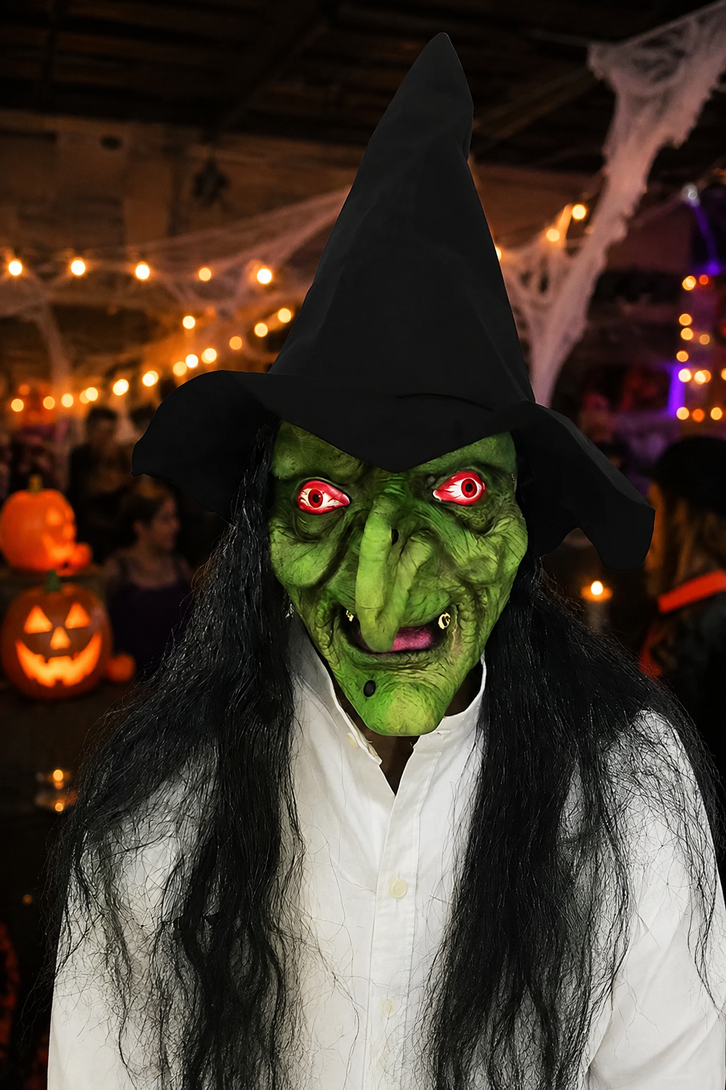 Women's Character Mask Full Face Head Cover Molded Details – Halloween Costume Night