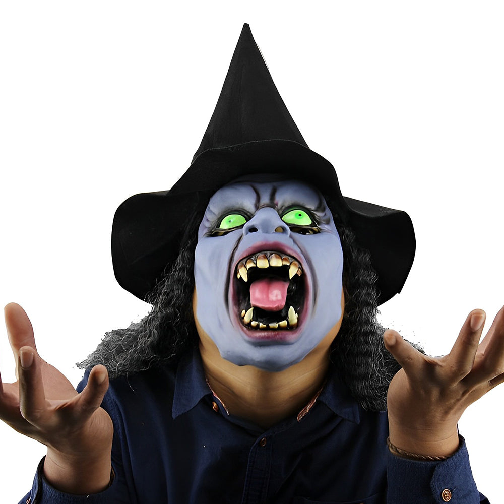 Women's Character Mask Full Face Head Cover Molded Details – Halloween Costume Night