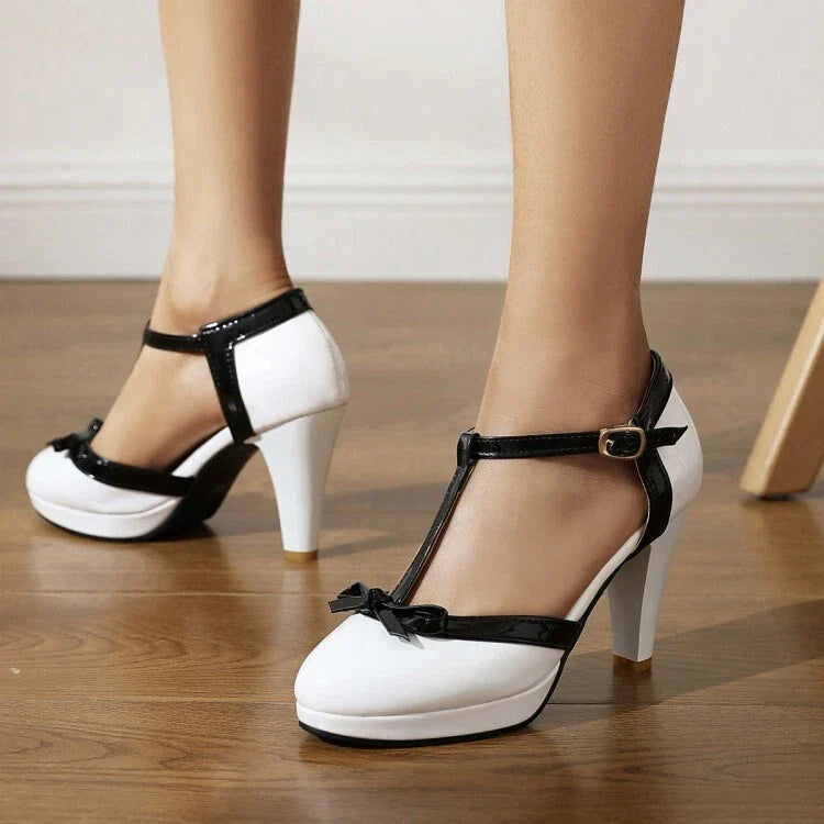 Women's Closed Toe Ankle Strap High Heels – Wedding Guest