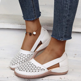Women's Closed Toe Shoes Cutout Upper Side Strap – Going Out Casual