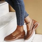 Women's Closed Toe Shoes Cutout Upper Side Strap – Going Out Casual