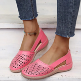 Women's Closed Toe Shoes Cutout Upper Side Strap – Going Out Casual