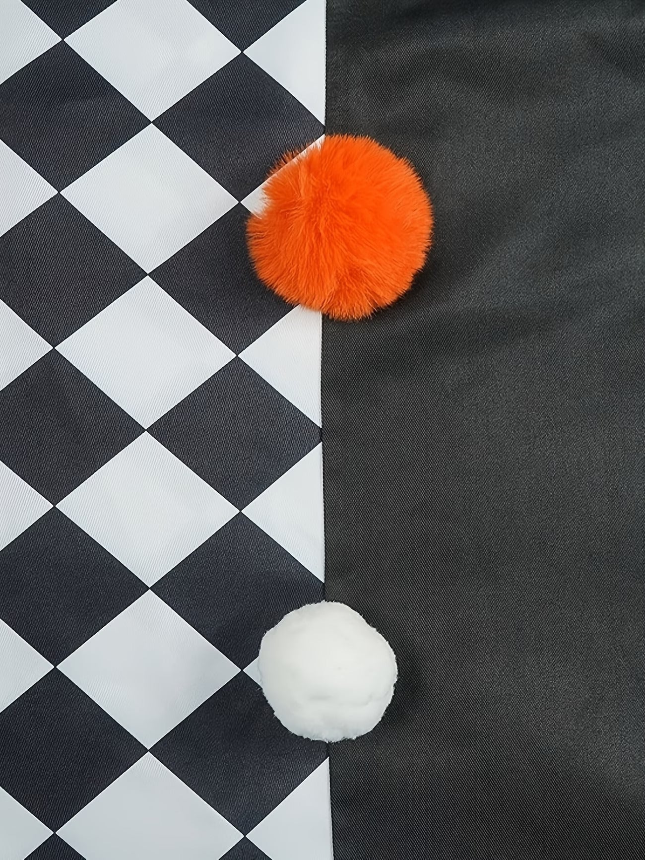 Women's Clown Costume Checkerboard Asymmetric Ruffle Collar – Halloween Parade