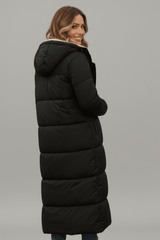 Women’s Coat Hooded Quilted Long Sleeve – Winter Errands