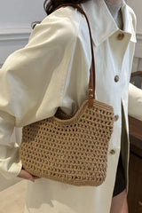 Women's Crochet Tote Bag Open Top Shoulder – Beach Vacation