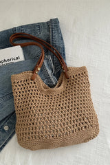 Women's Crochet Tote Bag Open Top Shoulder – Beach Vacation