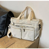 Women's Crossbody Bag Multi Pocket Zip Tote Top Handle – Campus Commute