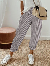 Women's Drawstring Pants Tapered Leg Side Pockets – Daytime Travel
