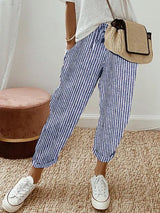 Women's Drawstring Pants Tapered Leg Side Pockets – Daytime Travel