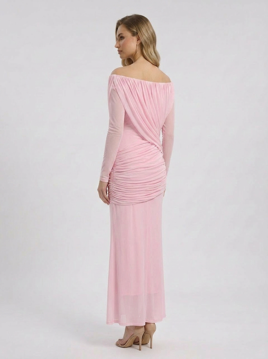 Women's Fall Wedding Guest Dress Off Shoulder Long Sleeve – Dinner Party