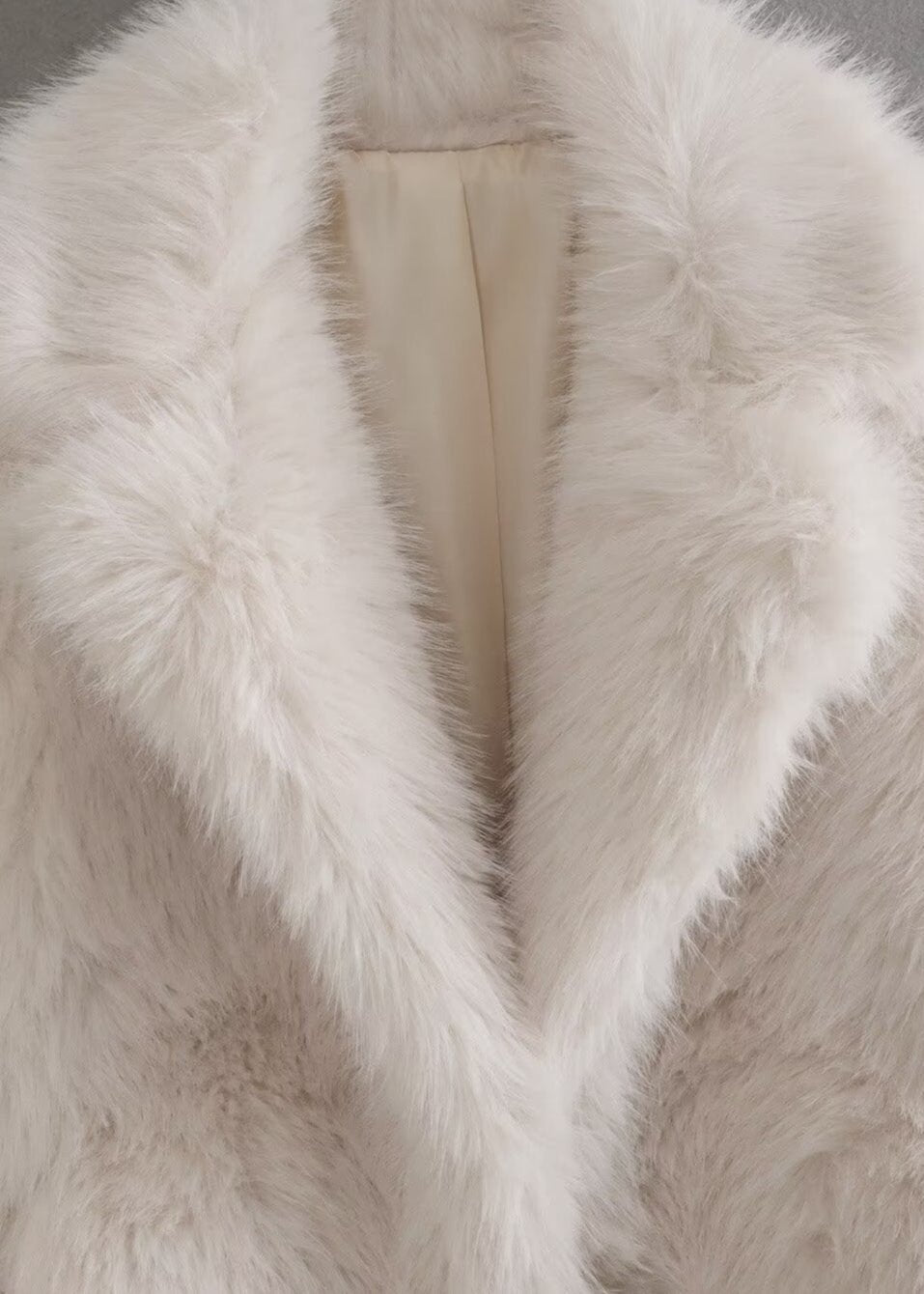 Women’s Faux Fur Coat Shawl Collar Long Sleeve – Holiday Evenings