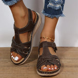 Women's Flat Sandals Open Toe Cutout Upper Back Strap Slip On – Beach Vacation