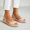 Women's Flat Sandals Open-Toe Slingback – Beach Vacation Summer