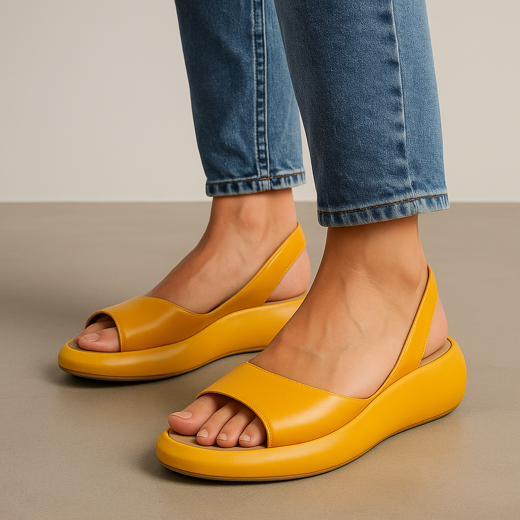 Women's Flat Sandals Open-Toe Slingback – Beach Vacation Summer