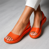Women's Flat Sandals Open-Toe Slingback – Beach Vacation Summer