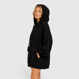 Women’s Fleece Hoodie Drawstring Hood Kangaroo Pocket Ribbed Trim – Cabin Weekends