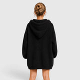 Women’s Fleece Hoodie Drawstring Hood Kangaroo Pocket Ribbed Trim – Cabin Weekends