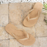 Women's Flip Flops Braided Strap Platform Sole – Beach Vacation