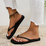 Women's Flip Flops Square Footbed Toe Post Strap – Poolside Resort