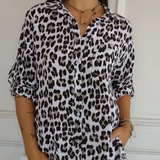 Women's Floral Button Down Shirt Long Sleeve Collar – Summer Wear