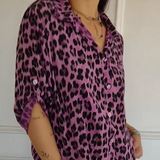 Women's Floral Button Down Shirt Long Sleeve Collar – Summer Wear