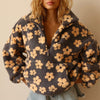 Women's Floral Hoodie Quarter Zip Drop Shoulder – Weekend Outings