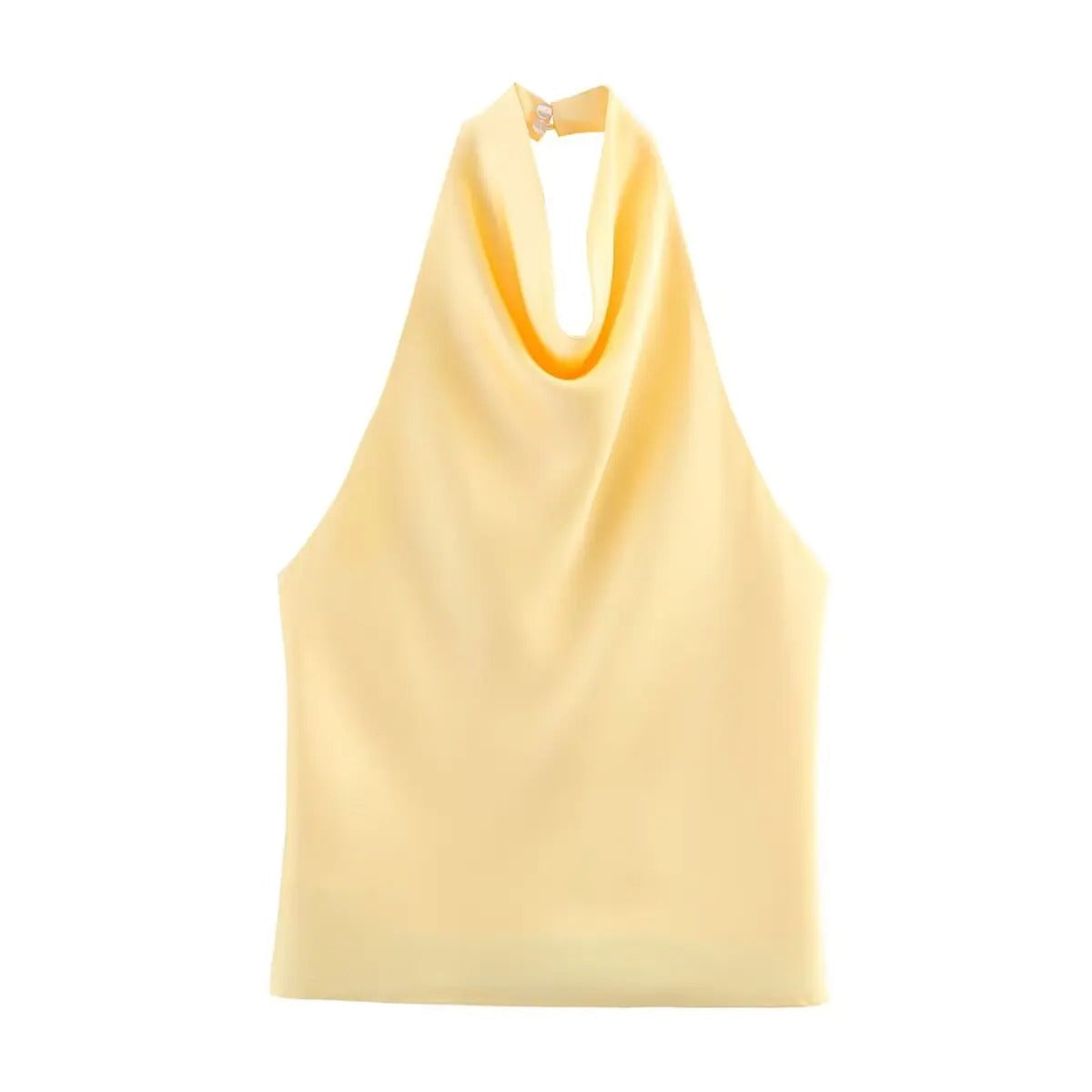 Women's Halter Neck Top Sleeveless Plunge – Night Style