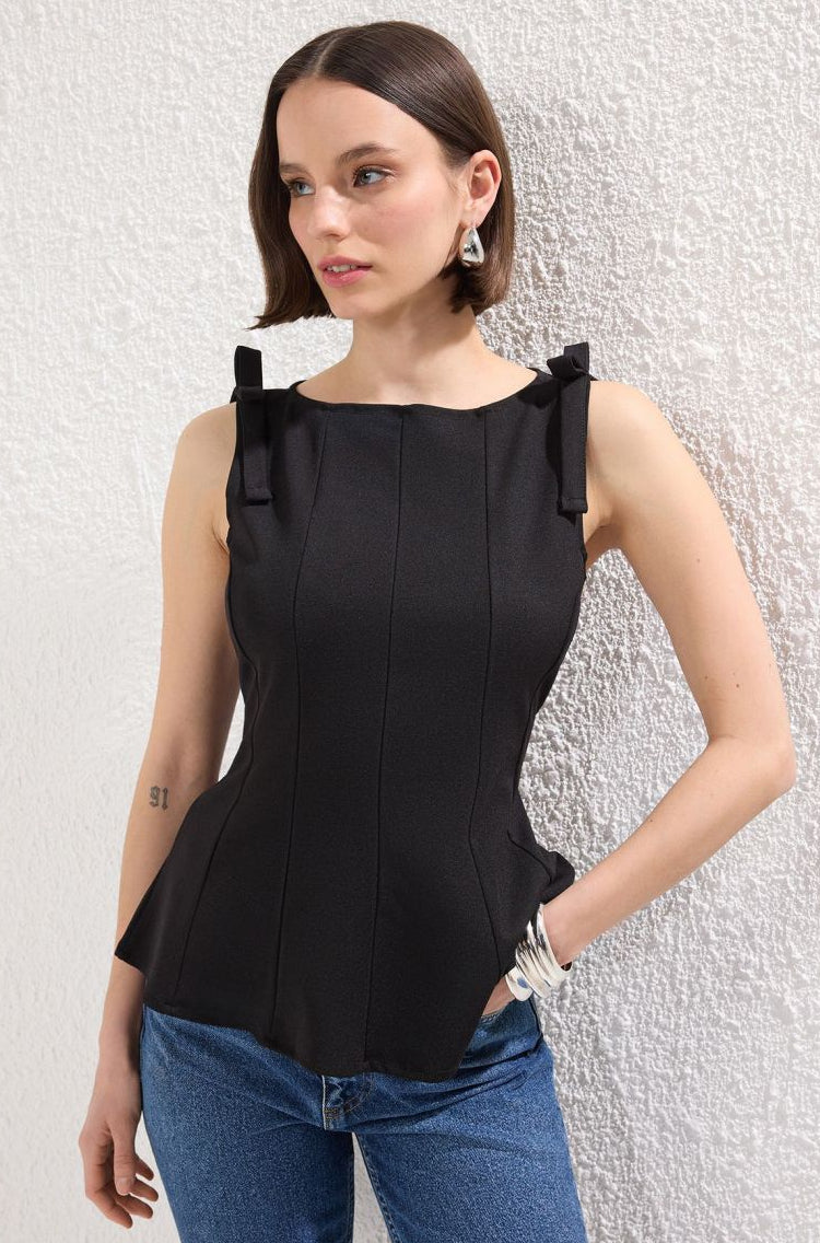 Women's Halter Neck Top Sleeveless Tie Back – Evening Top