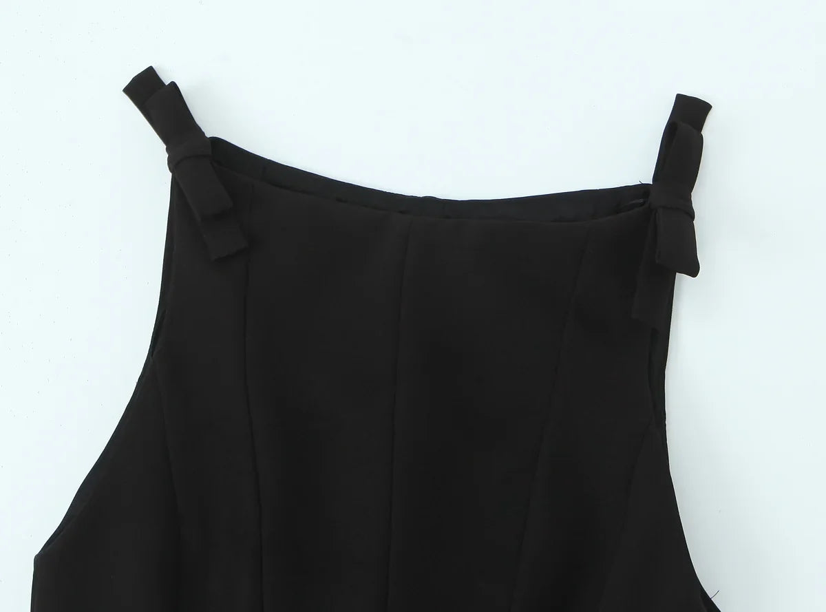 Women's Halter Neck Top Sleeveless Tie Back – Evening Top