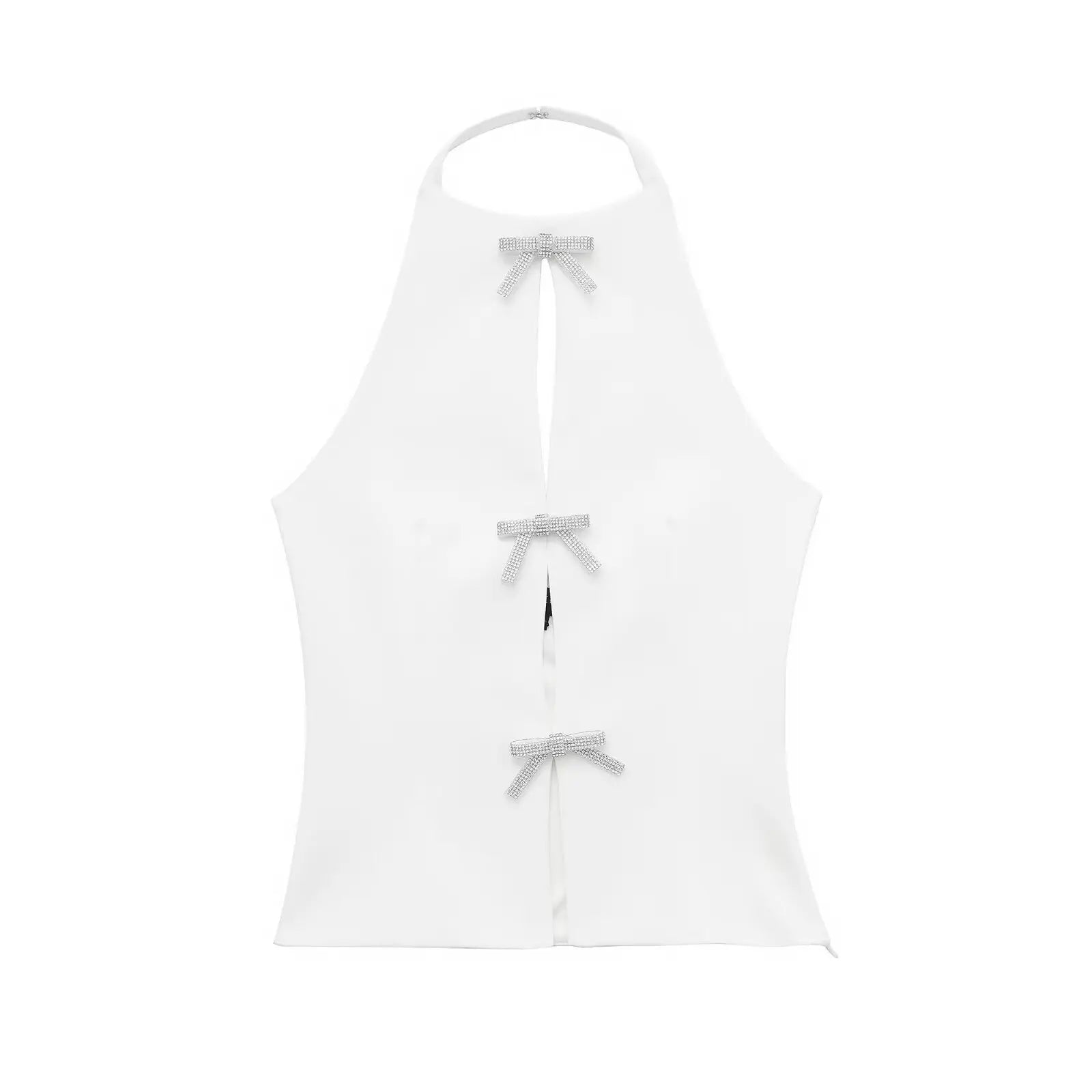 Women's Halter Top Cut Out Sleeveless Cropped – Going Out