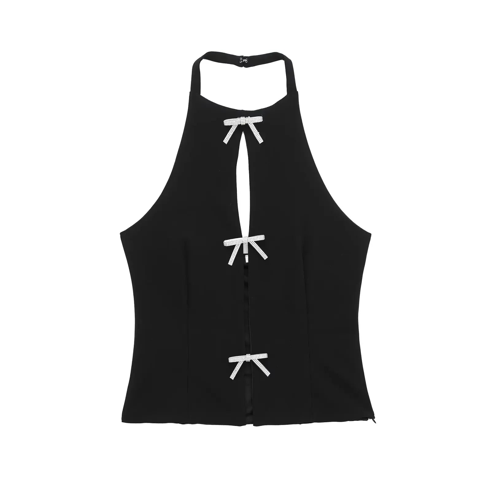 Women's Halter Top Cut Out Sleeveless Cropped – Going Out
