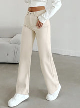 Women's High Waist Loose Fit Jeans Denim Button Fly – Going Out