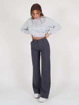 Women’s High-Waist Pants Wide Leg Front Seam – Office Presentations
